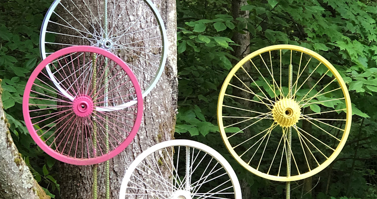 Recycled Bicycle Wheels